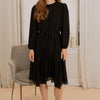 Chiffon high low bottom - Black