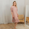 Puffy scrunched sleeve dress