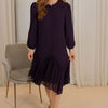 Chiffon high low bottom - Purple