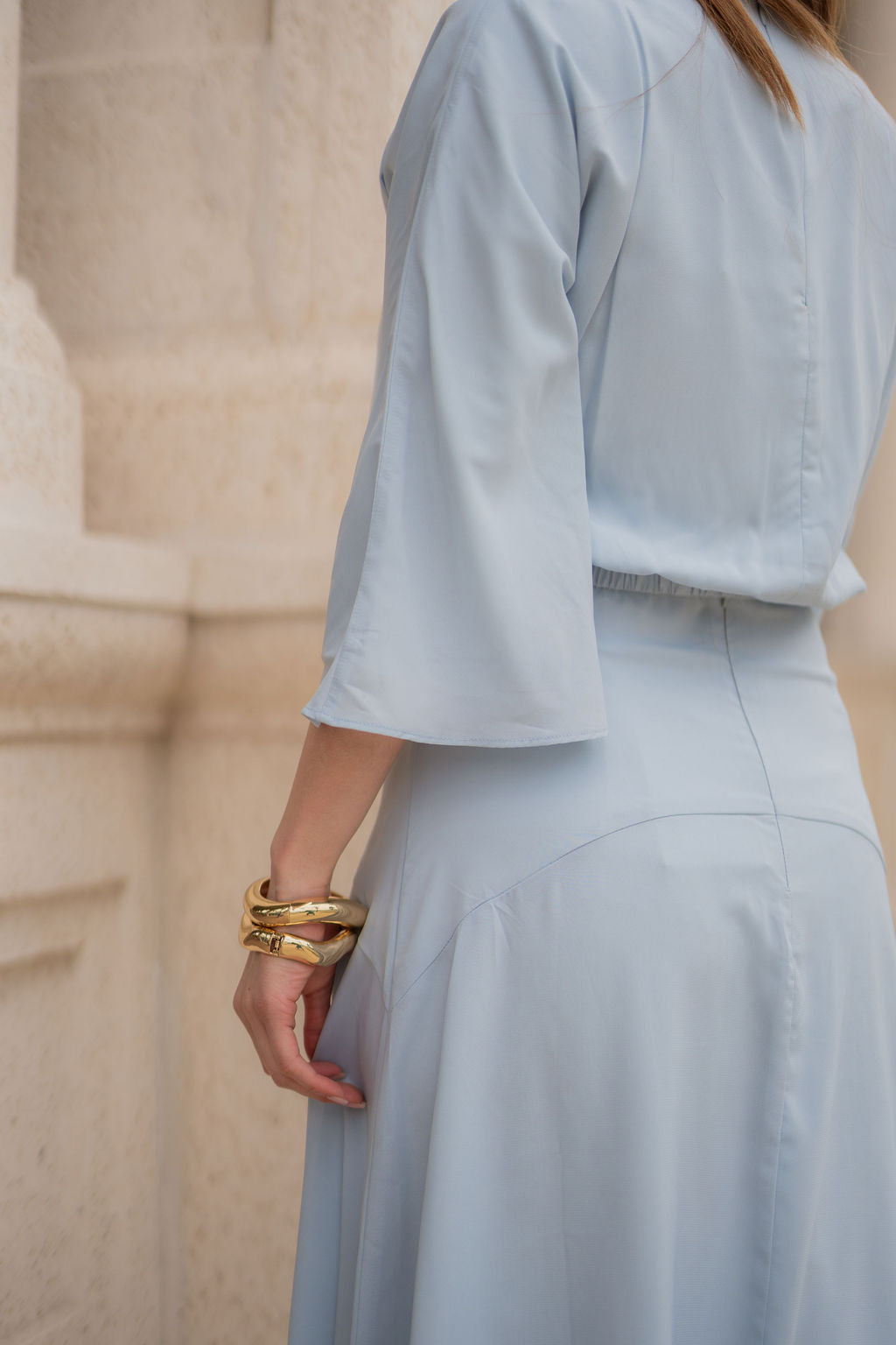 Ethereal Chiffon Two-Piece - Baby Blue