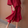 Arden Flare Organza Skirt - Raspberry
