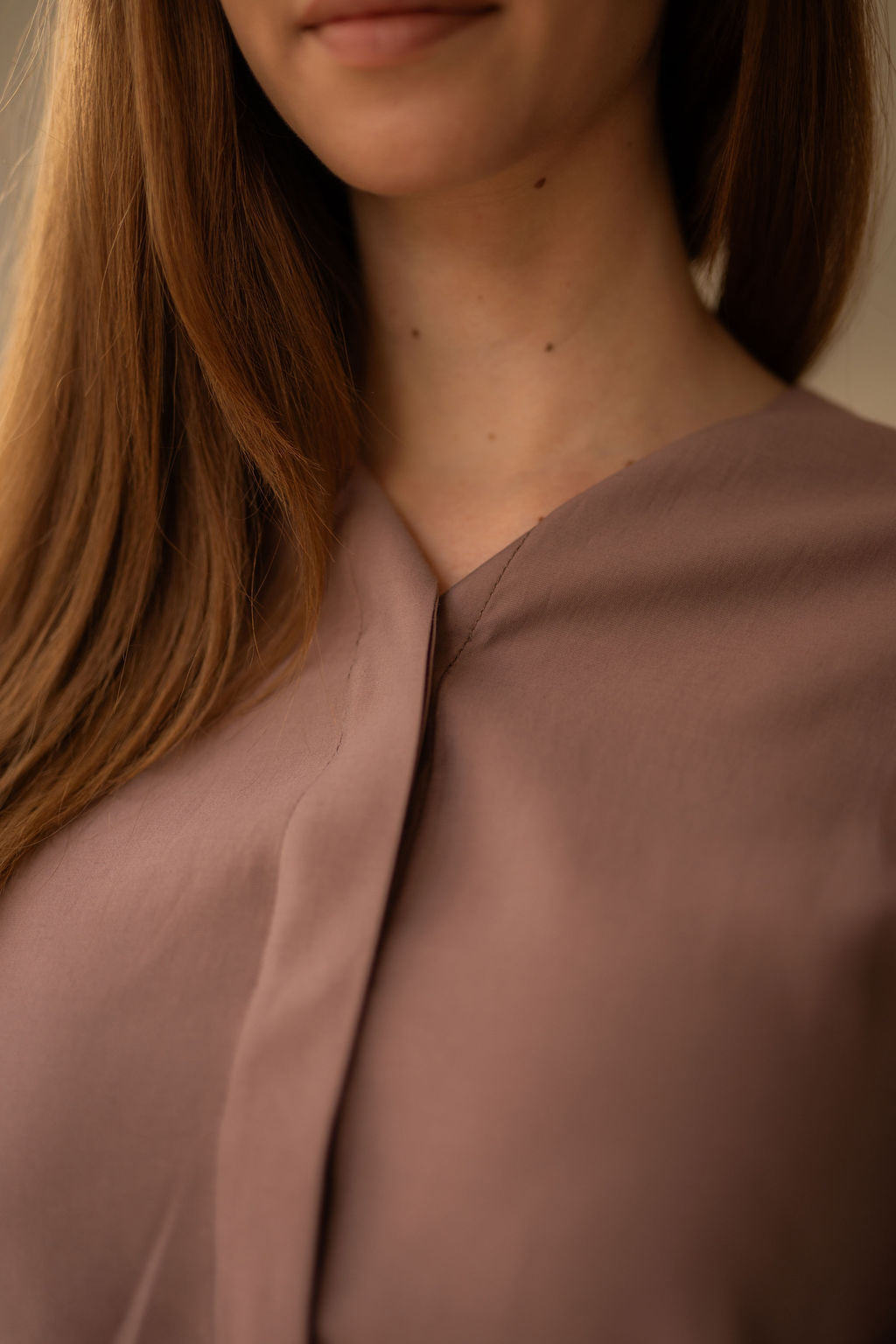Arden Flare Organza Shirt - Taupe