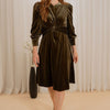 Velvet waisted dress