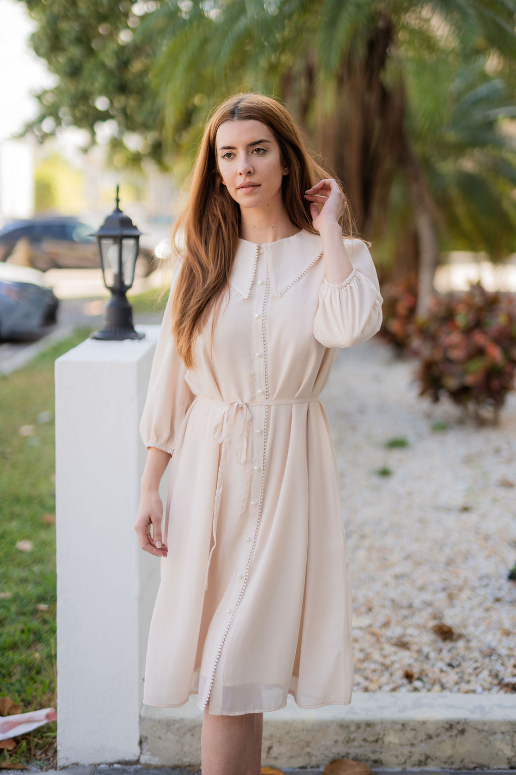 pearl chiffon dress Pearl Pink Cowl Back Sleeveless Chiffon A-line Bridesmaid Dress
