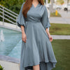 Celeste Pleated Sleeve Dress - Green