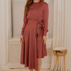 High-low wrap skirt dress