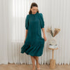 Drop waist Cupro maxi dress