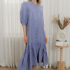 Drop waist Cupro maxi dress