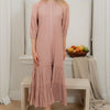 Maxi layered scrunched dress
