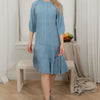 Bottom layers scrunched dress