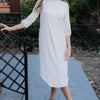 Round bottom rib dress