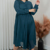 Scrunched top Pleated dress