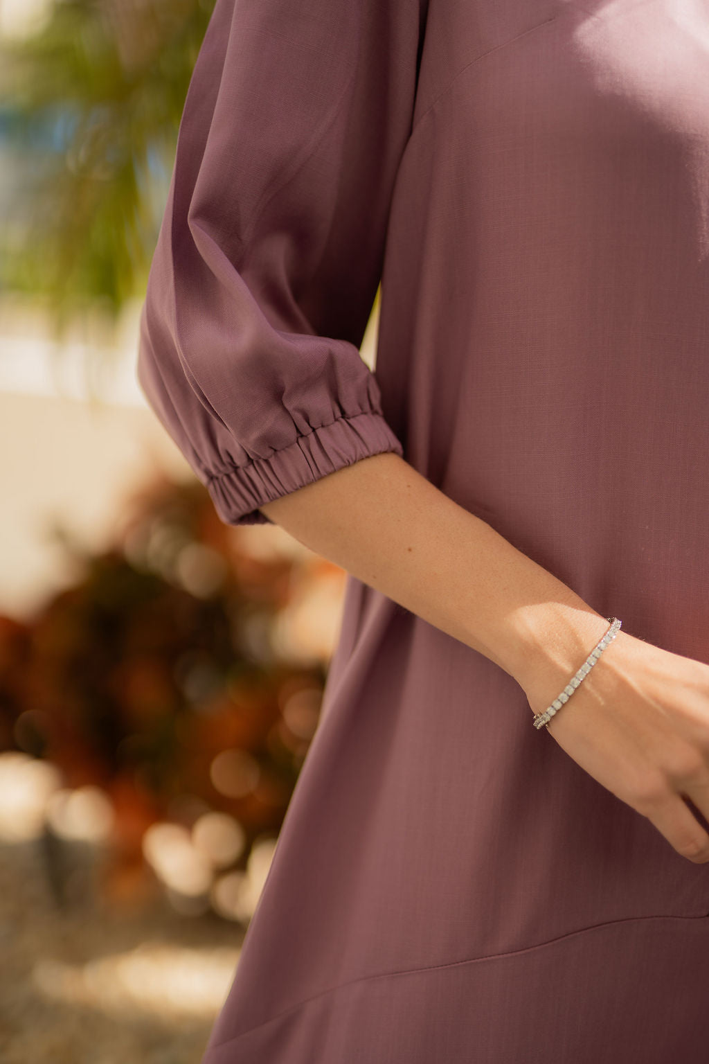 Arden Roundline Dress - Purple