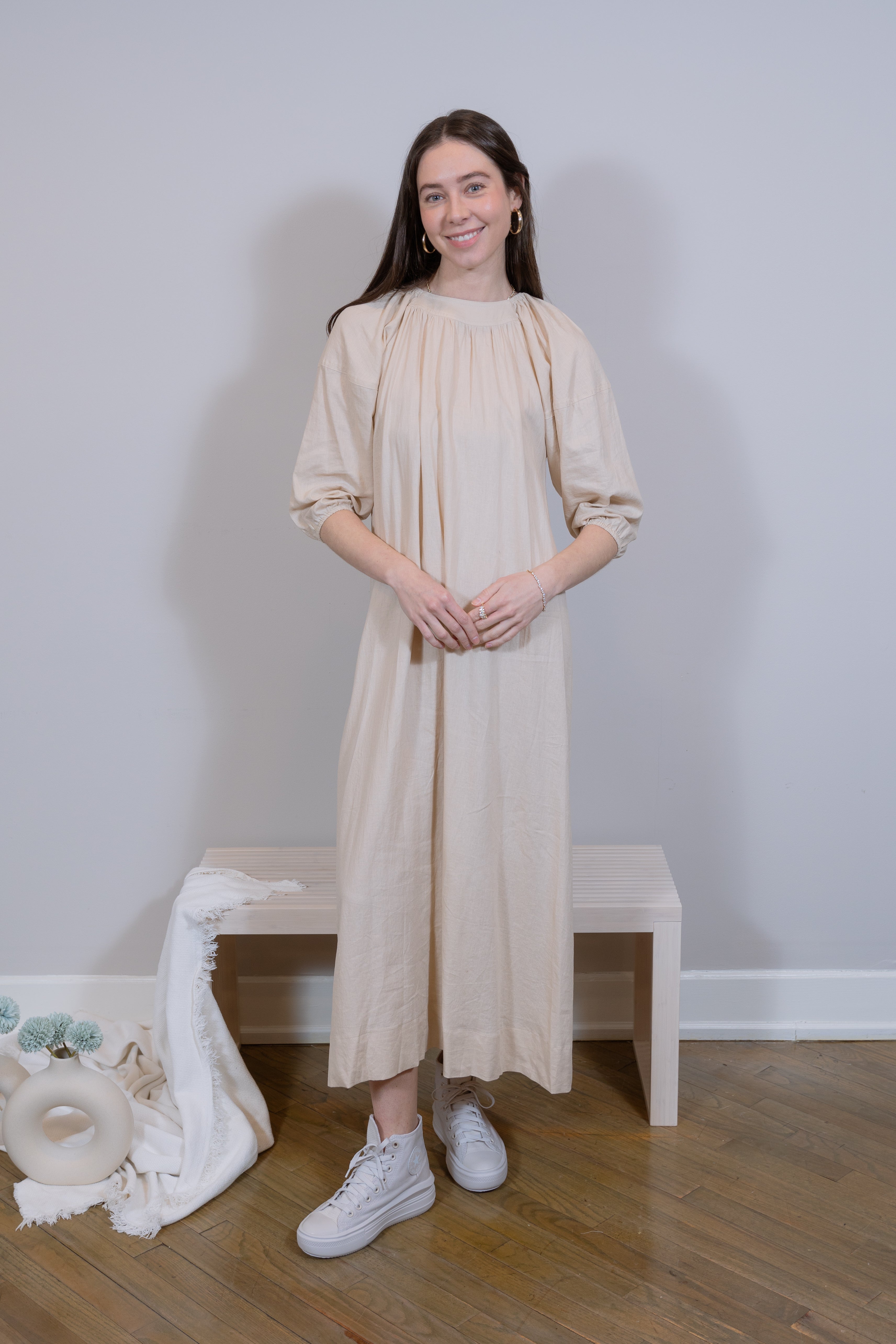 Maxi Linen Beige dress