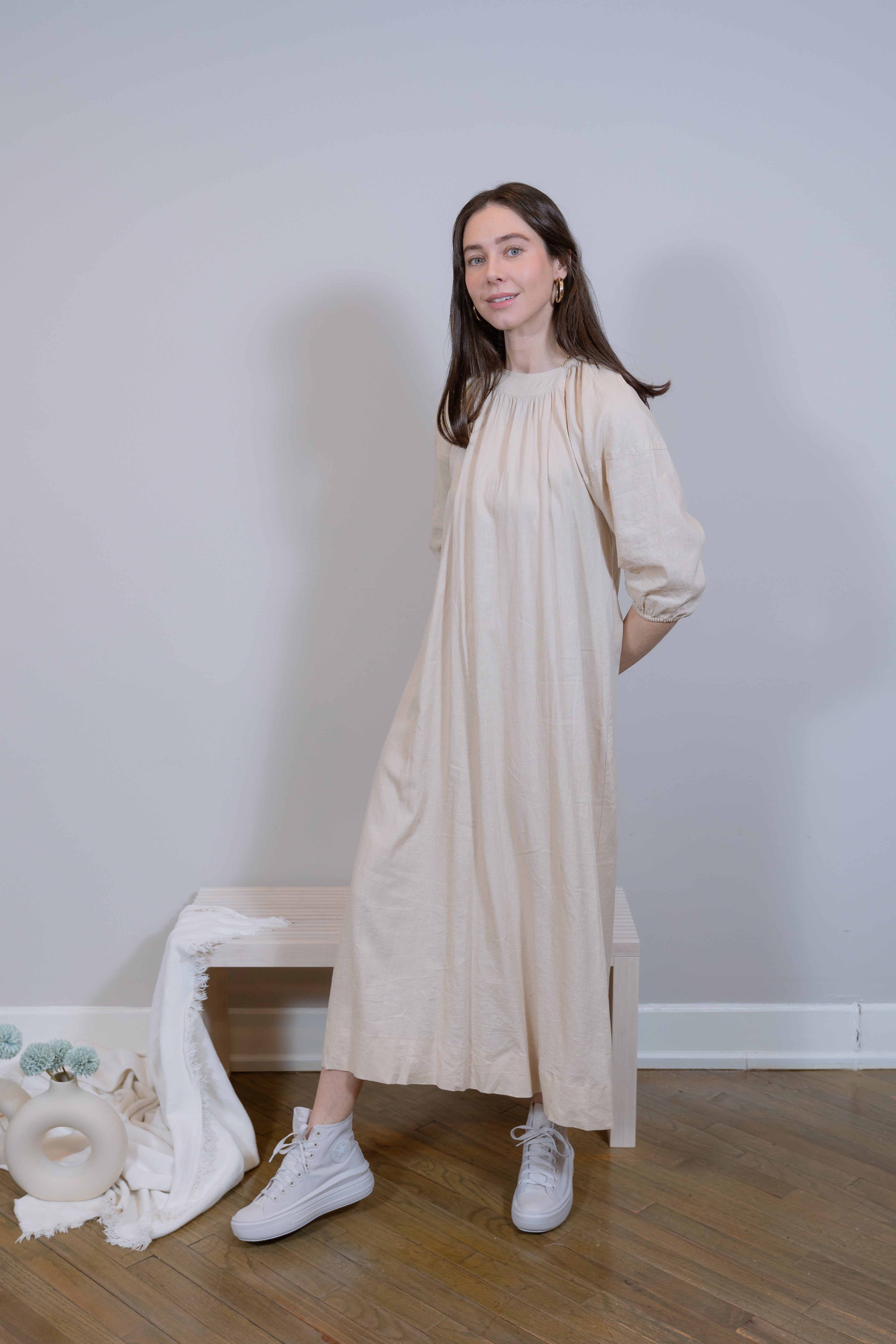 Maxi Linen Beige dress