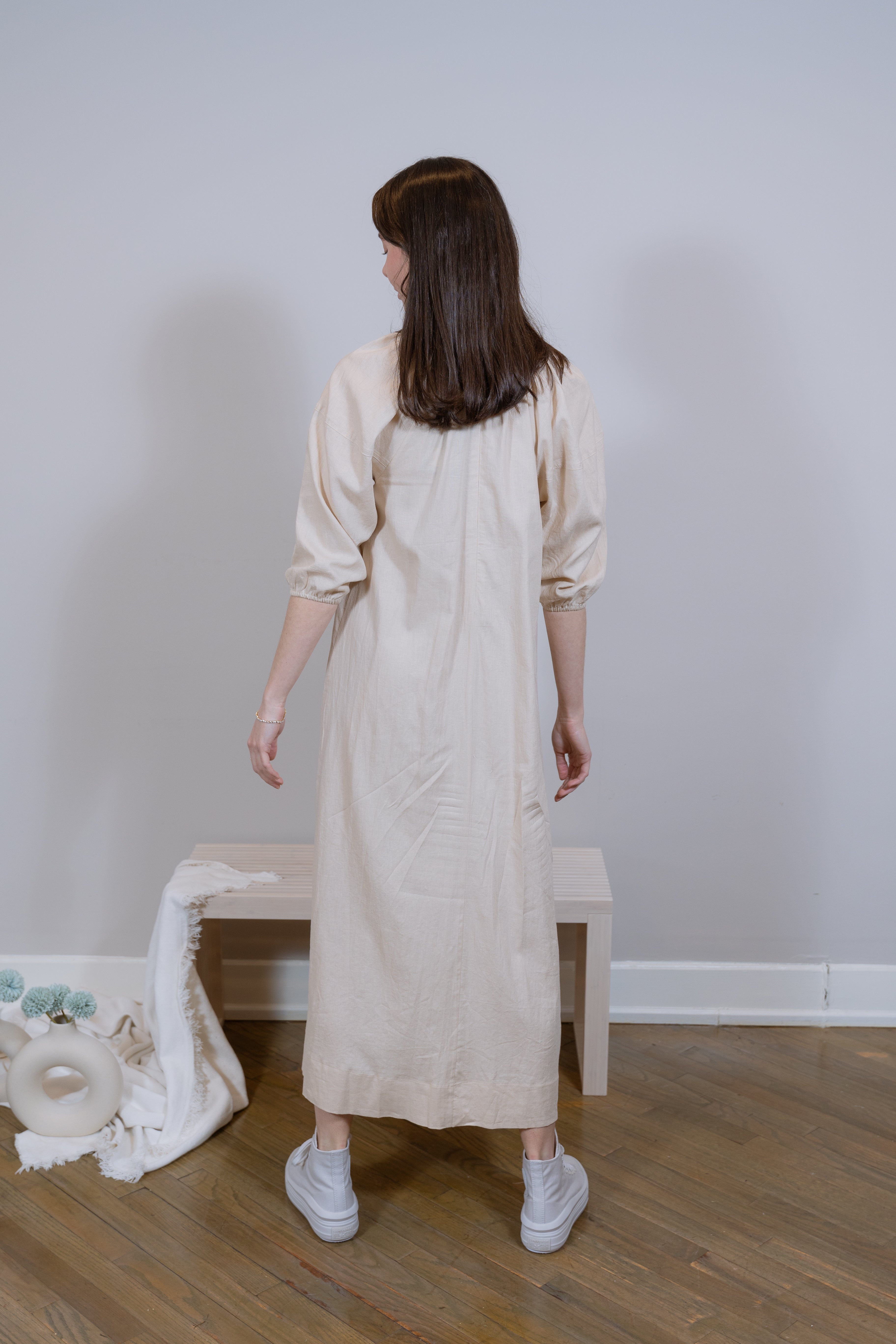 Maxi Linen Beige dress